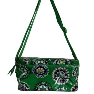 Vera Bradley Zippered Stay Cooler Lunch Bag Travel Cooler Green